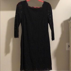 Adrianna Papell Black Lace Dress